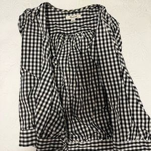 Madewell checkered blouse!